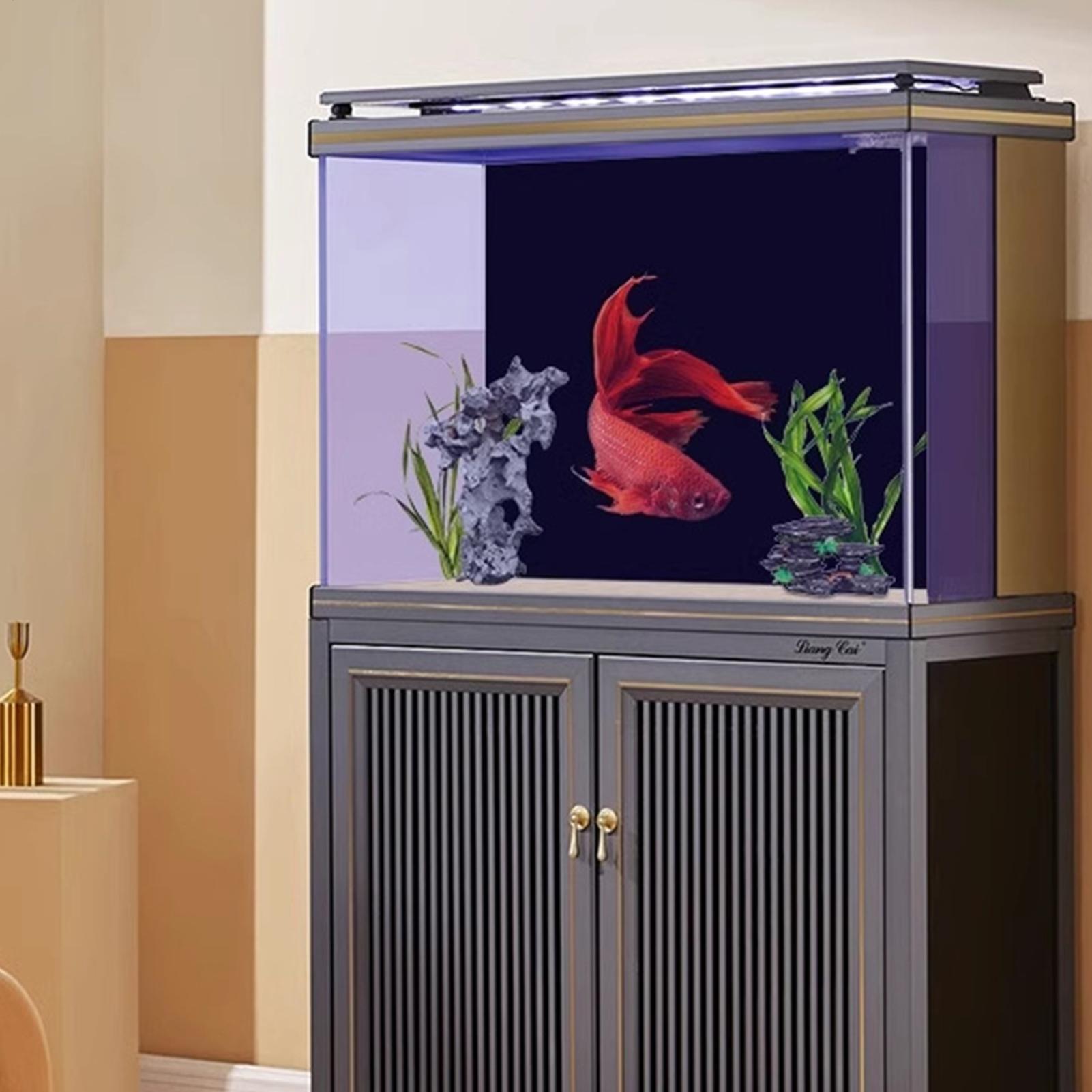 Fish In Aquarium Picture - PVC Aquarium Background Removable Decorations Backgrounds