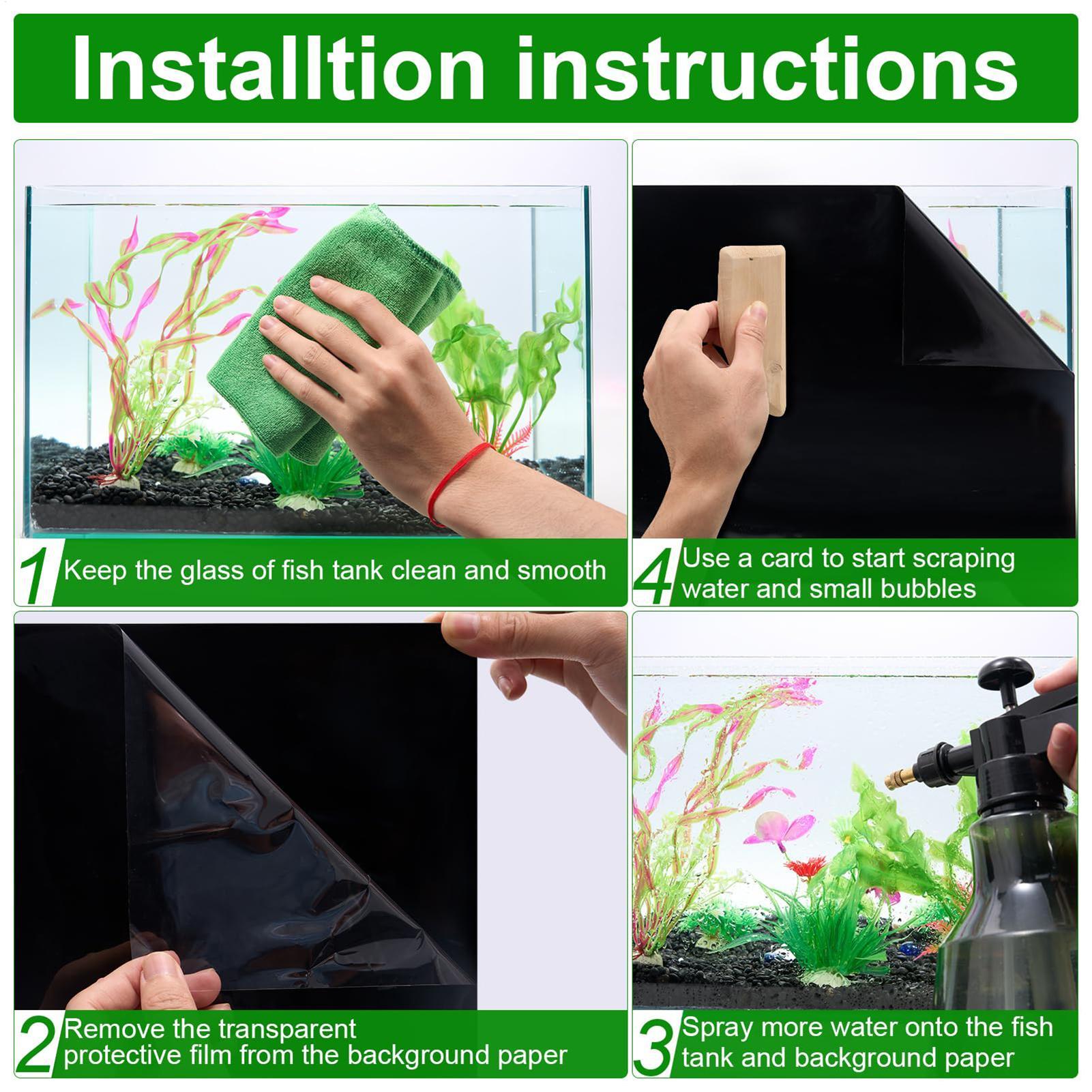 Static Cling Aquarium Backgrou - Fish In Aquarium Picture recension och pris
