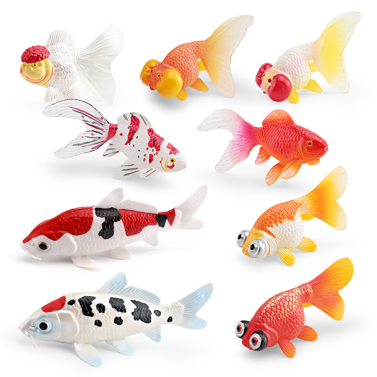 Colorful Lifelike Plastic Gold - Fish In Aquarium Picture recension och pris