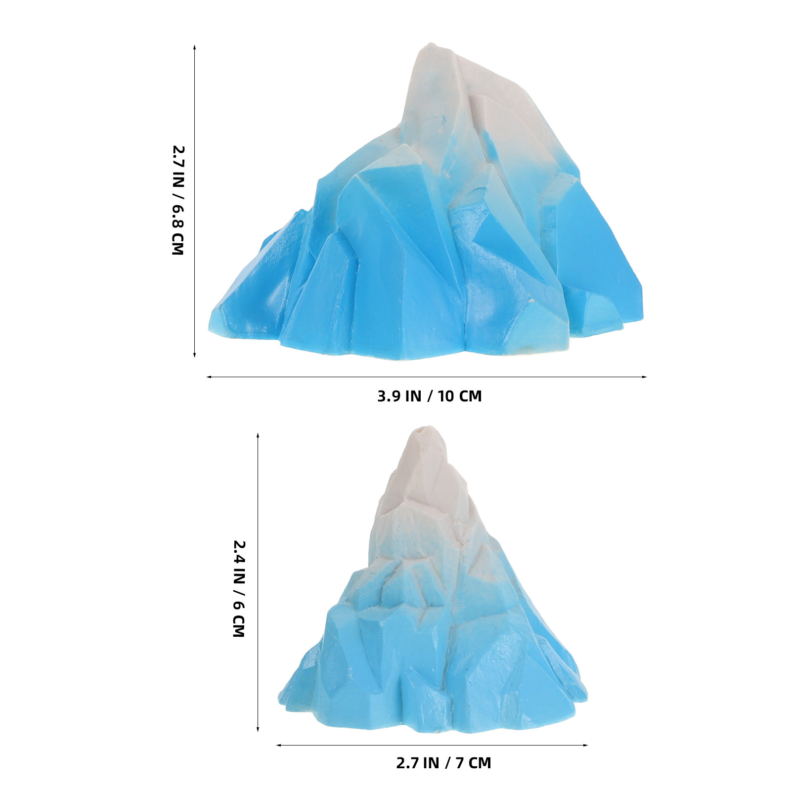 2Pcs Realistic Resin Iceberg M - Fish Toy In Aquarium recension och pris