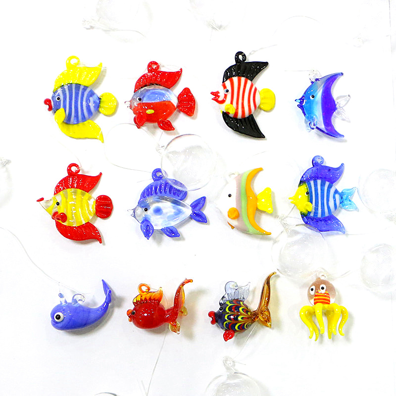 Handmade Art Sea Animal Statue - Aquarium Fish Glass recension och pris