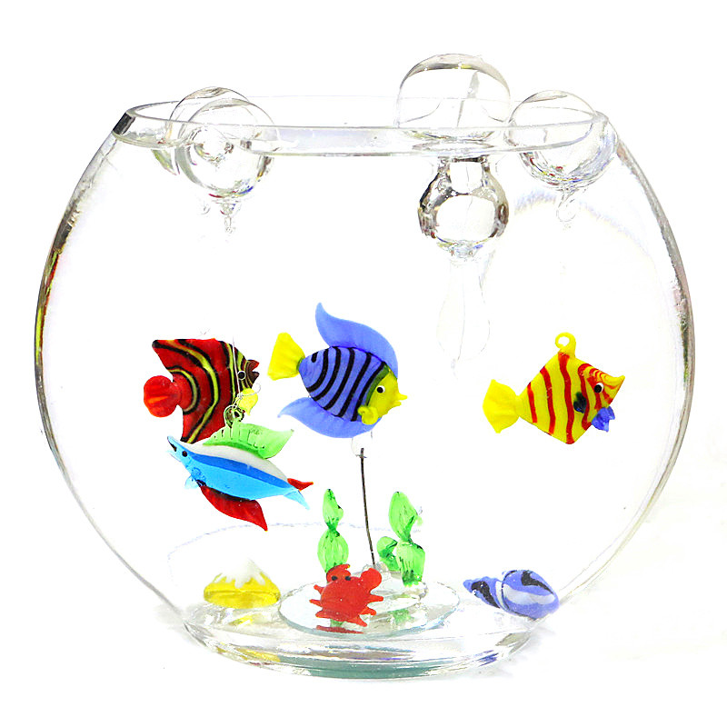 Handmade Art Sea Animal Statue - Aquarium Fish Glass recension och pris