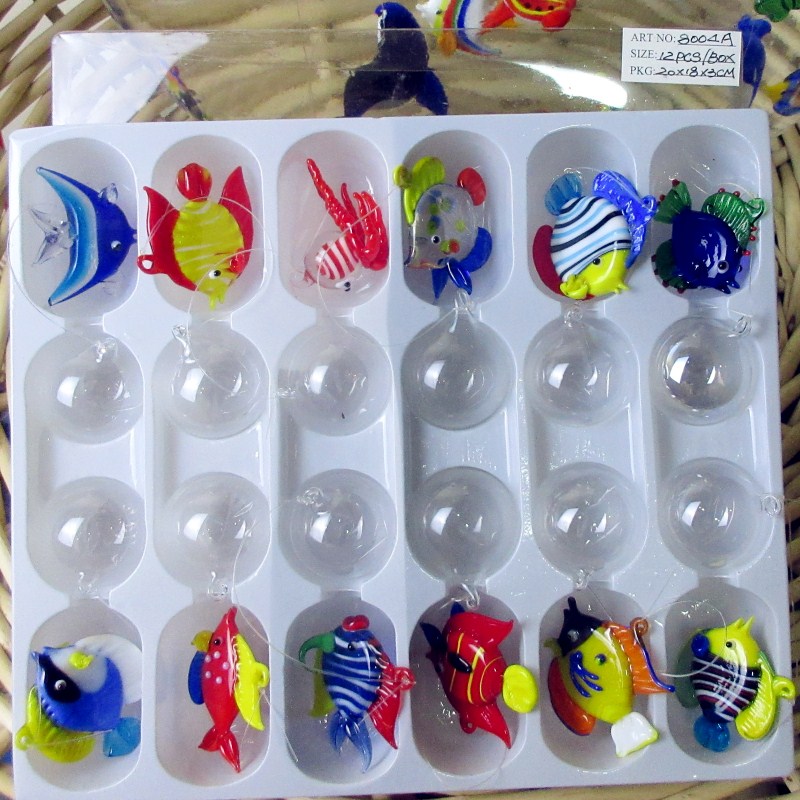 Handmade Art Sea Animal Statue - Aquarium Fish Glass recension och pris