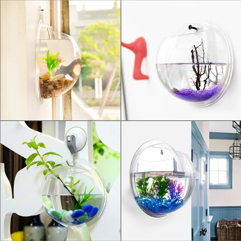 Transparent acrylic hanging wa - Aquarium Fish Background recension och pris