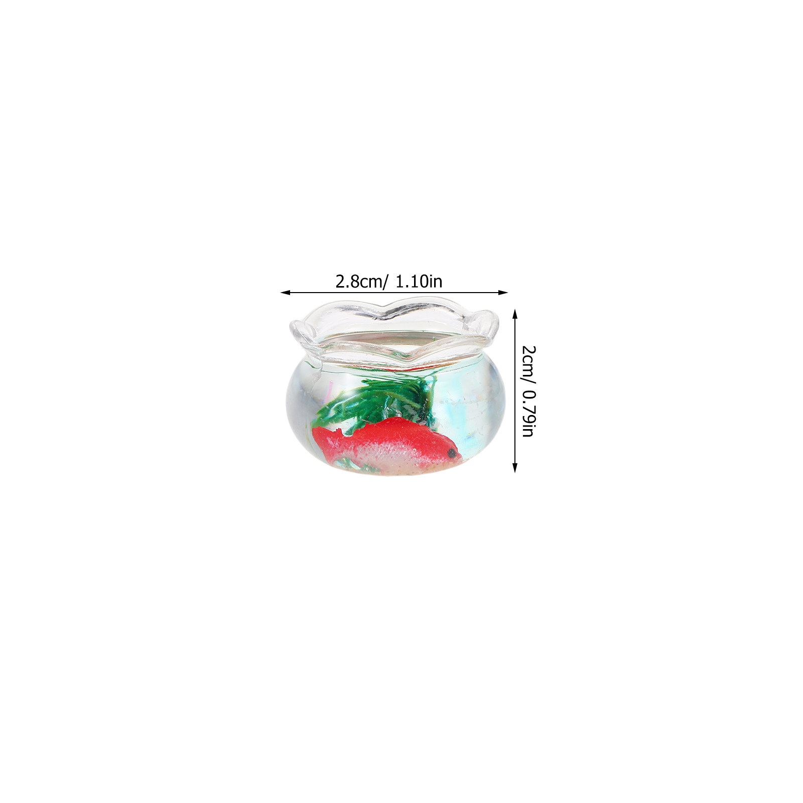 5Pcs Mini Fish Bowl Realistic  - Fish Toy In Aquarium recension och pris